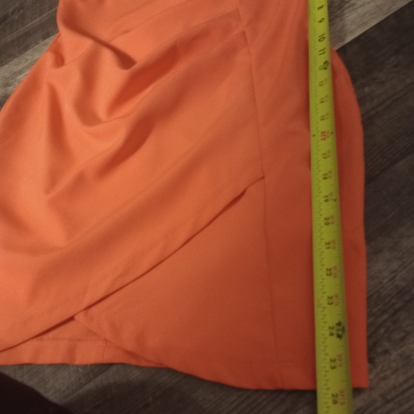Rise of Dawn Women's Size Large Orange Bodycon Mini Dress - Picture 4 of 7